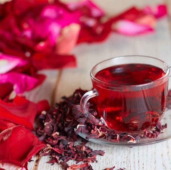 Rose and hibiscus tea Rose and hibiscus tea