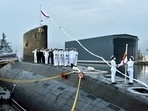 Eastern Naval Command Flag Officer Commanding-in-Chief Vice Admiral Biswajit Dasgupta with other officers during the decommissioning of INS Sindhudhvaj, in Visakhapatnam. Eastern Naval Command Flag Officer Commanding-in-Chief Vice Admiral Biswajit Dasgupta with other officers during the decommissioning of INS Sindhudhvaj, in Visakhapatnam. 