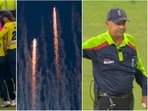 Umpire calls no-ball after Hampshire celebrate win(Twitter/T20 Blast) Umpire calls no-ball after Hampshire celebrate win(Twitter/T20 Blast)