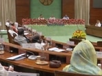 All-party meeting called by the government ahead of the Monsoon session of Parliament, begins in Parliament Annexe building on Sunday.(ANI)