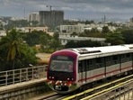 Namma Metro touches 5 lakh footfall on a single day, first time ever since the pandemic began. (Ajay Aggarwal/HT Photo) Namma Metro touches 5 lakh footfall on a single day, first time ever since the pandemic began. (Ajay Aggarwal/HT Photo)