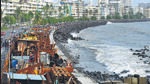 Mumbai, India – July 17, 2022: Tetrapods that have been removed adjoining sea-wall near Princess Street Flyover, in Mumbai, India, on Sunday, July 17, 2022. (Photo by Bhushan Koyande/HT Photo) Mumbai, India – July 17, 2022: Tetrapods that have been removed adjoining sea-wall near Princess Street Flyover, in Mumbai, India, on Sunday, July 17, 2022. (Photo by Bhushan Koyande/HT Photo)