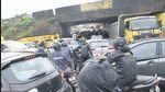 Due to incessant torrential rains in the city, a large amount of water has accumulated in many places, causing traffic jams. (In Pic) Traffic jam at Tathawade. (HT FILE PHOTO) Due to incessant torrential rains in the city, a large amount of water has accumulated in many places, causing traffic jams. (In Pic) Traffic jam at Tathawade. (HT FILE PHOTO)