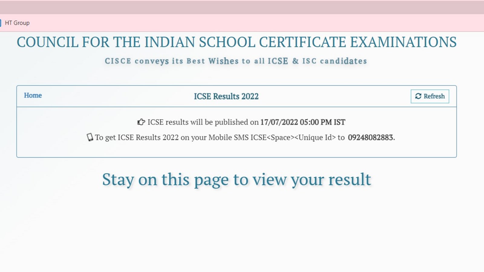 ICSE Result 2022 Live Updates: CISCE to declare 10th result soon