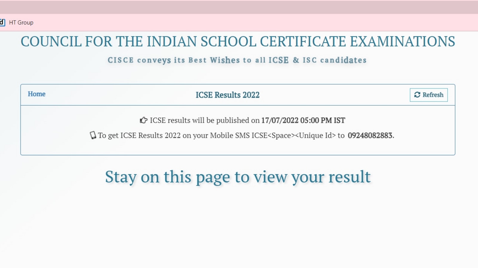 ICSE Class 10th Result 2022 How to check CISCE Class 10th result at