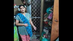 The woman at whose house the burglars struck in Ludhiana. (ht photo)