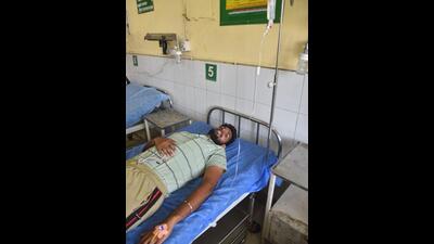 The GADVASU intern who was rushed to the Ludhiana civil hospital on Sunday.