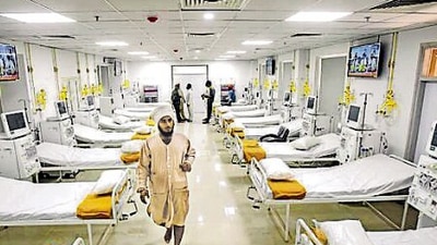 While the number of international patients seeking medical care is slowly rising, private hospitals have only managed to reach 75-80% of the pre-pandemic numbers, said officials. (Amal KS/HT Photo) While the number of international patients seeking medical care is slowly rising, private hospitals have only managed to reach 75-80% of the pre-pandemic numbers, said officials. (Amal KS/HT Photo)