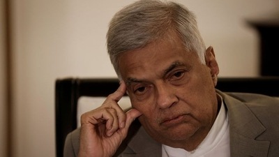 Sri Lanka's prime minister and acting president Ranil Wickremesinghe. (REUTERS) (REUTERS)