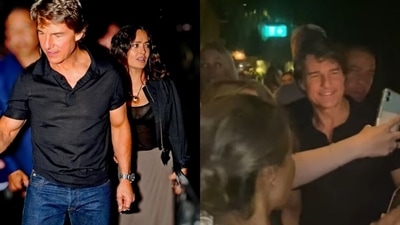 Tom Cruise and Salma Hayek went out for dinner. Tom Cruise and Salma Hayek went out for dinner.