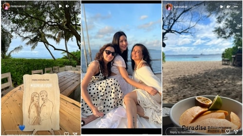 Katrina Kaif shares new pictures from Maldives vacation. Katrina Kaif shares new pictures from Maldives vacation.