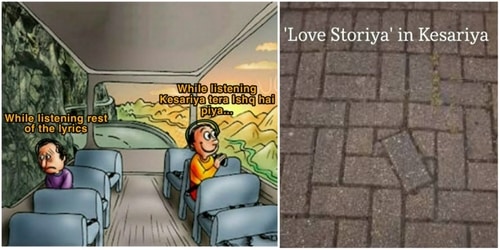 Memes about Kesariya from Brahmastra. Memes about Kesariya from Brahmastra.