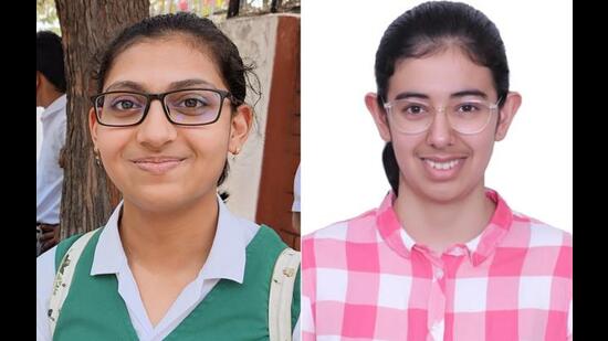 Madeti Tarini and Anusha Kuhad shared the second rank in Chandigarh tricity. (HT Photos) Madeti Tarini and Anusha Kuhad shared the second rank in Chandigarh tricity. (HT Photos)