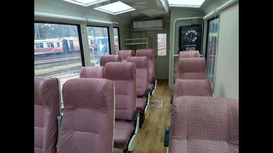The Pune railway division is all set to introduce vista dome coaches in two more trains running between Pune and Mumbai and Pune and Secunderabad (HT FILE PHOTO)