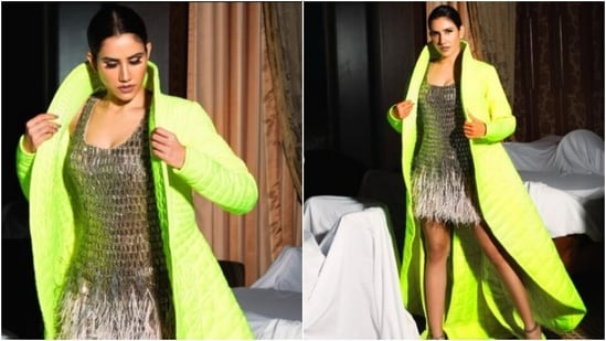 Sonnalli Seygall attended the Hindustan Times India’s Most Stylish Awards 2022 a few days back and slayed the red carpet with a glam look. Sonnalli, who is a fashionista at heart, layered her look with sequins and neons and it is hard to not scurry to take notes from her look. Sonnalli braced the red carpet and this is how she slayed it in style – check out the pictures here.(Instagram/@sonnalliseygall)