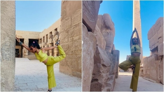 Ankita Konwar merges ancient knowledge of both worlds in Egypt, works on balance(Instagram/@ankita_earthy)