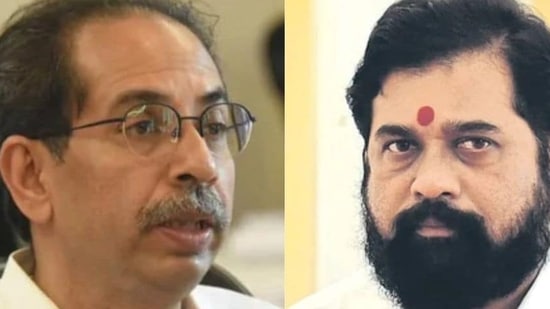 File photos of Uddhav Thackeray and Eknath Shinde.