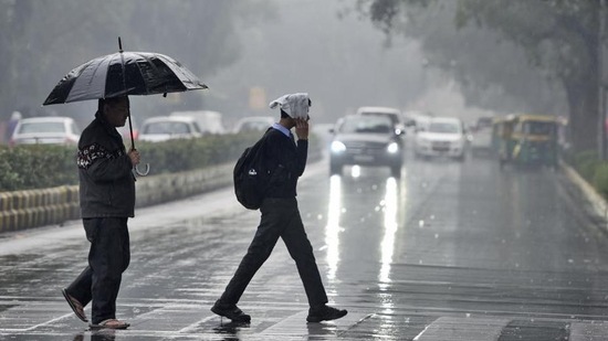 A downpour in New Delhi. (HT File Photo) A downpour in New Delhi. (HT File Photo)
