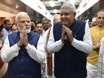 Prime minister Narendra Modi and NDA's nominee for next month's vice presidential polls Jagdeep Dhankhar.(Twitter/ @narendramodi) Prime minister Narendra Modi and NDA's nominee for next month's vice presidential polls Jagdeep Dhankhar.(Twitter/ @narendramodi)