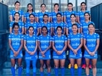 The Indian women's hockey team pose for a photograph.(Hockey India) The Indian women's hockey team pose for a photograph.(Hockey India)