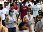 NEET UG aspirants arrive at the examination centre, at Kerala School, near KG Marg, in New Delhi, India, on Sunday, July 17, 2022. (Arvind Yadav/ Hindustan Times) NEET UG aspirants arrive at the examination centre, at Kerala School, near KG Marg, in New Delhi, India, on Sunday, July 17, 2022. (Arvind Yadav/ Hindustan Times)