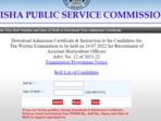 OPSC AHO admit card 2022 released at www.opsc.gov.in, link here OPSC AHO admit card 2022 released at www.opsc.gov.in, link here