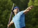 Olympic champion Neeraj Chopra throws a javelin while training (Under Armour) Olympic champion Neeraj Chopra throws a javelin while training (Under Armour)