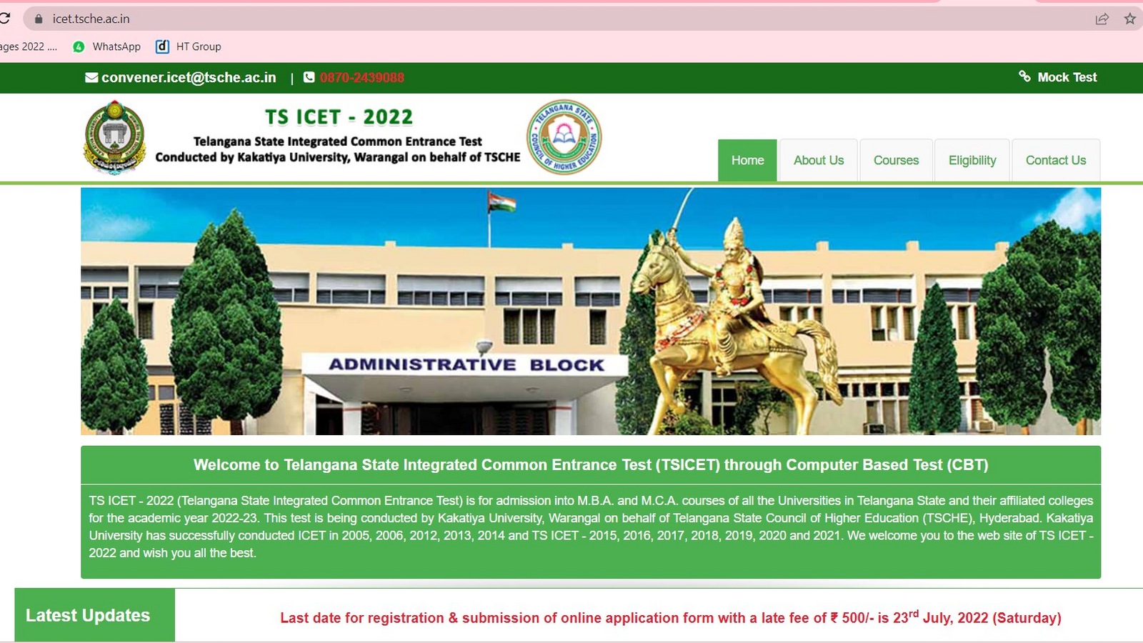 TS ICET 2022: Admit card out at icet.tsche.ac.in, here’s the direct link