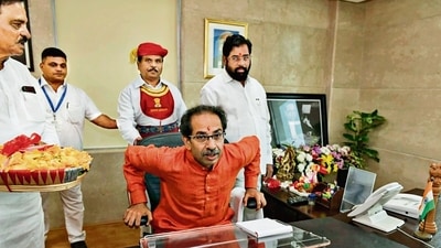 Last month, Shiv Sena MLA Eknath Shinde rebelled against the party along with 39 legislators. (File) Last month, Shiv Sena MLA Eknath Shinde rebelled against the party along with 39 legislators. (File)
