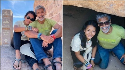 ‘At the top of Mt Sinai’ in Egypt, Milind Soman shares his first commandment (Instagram/@milindrunning) ‘At the top of Mt Sinai’ in Egypt, Milind Soman shares his first commandment (Instagram/@milindrunning)
