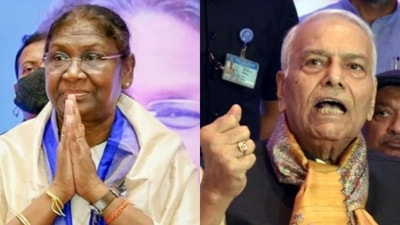 Presidential Elections 2022: Presidential candidates Droupadi Murmu and Yashwant Sinha in file pic.