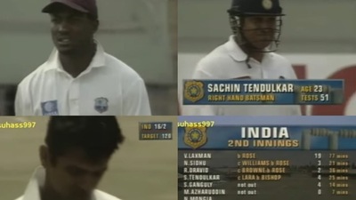 Ashwin recalled a match from India's tour of West Indies back in 1997 (Screengrab) Ashwin recalled a match from India's tour of West Indies back in 1997 (Screengrab)