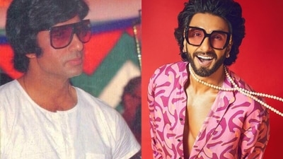Amitabh Bachchan posted a photo of himself and Ranveer Singh reacted.