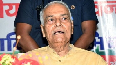 Presidential Elections 2022: Yashwant Sinha is the opposition's pick for the post. (ANI) (HT_PRINT) Presidential Elections 2022: Yashwant Sinha is the opposition's pick for the post. (ANI) (HT_PRINT)