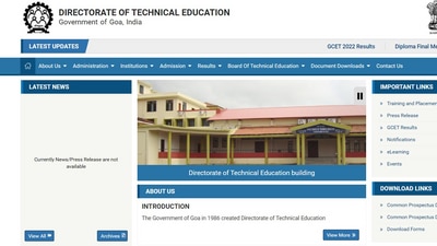 Goa Common Entrance Test (GCET) 2022 result declared at dte.goa.gov.in Goa Common Entrance Test (GCET) 2022 result declared at dte.goa.gov.in