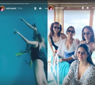 Katrina Kaif's Instagram stories. Katrina Kaif's Instagram stories.