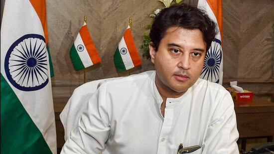 Union civil aviation minister Jyotiraditya Scindia’s meeting with the CEOs of airlines came against the backdrop of several technical malfunctions involving Indian airlines over the past month. (PTI)