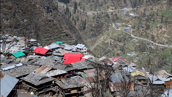 There are nearly 10 shops in the village that provide ration to about 400 households. (HT File Photo)