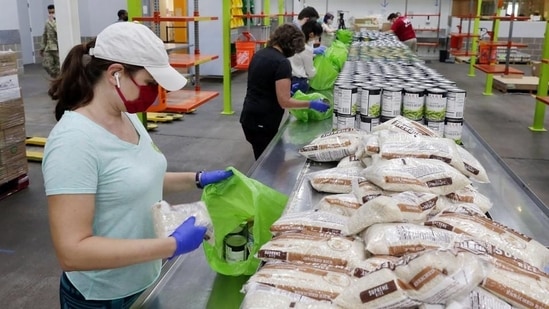 Shoppers at a grocery store(AP file)