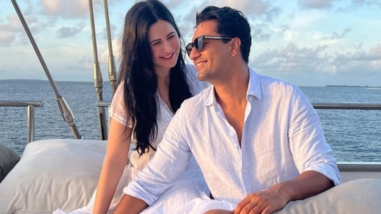 Katrina Kaif and Vicky Kaushal in the Maldives. Katrina Kaif and Vicky Kaushal in the Maldives.