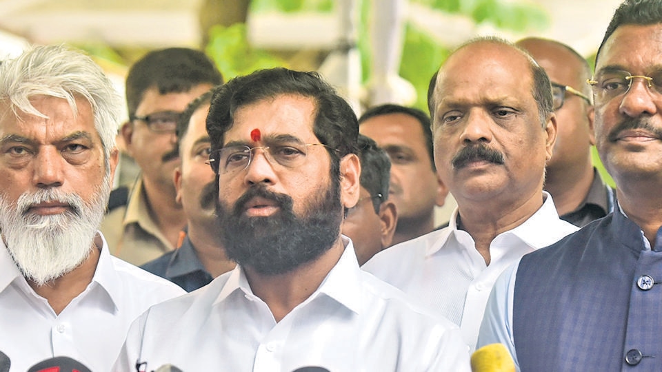 Shinde’s move to seize control of the party ahead of the SC hearing gains significance because 12 of the 19 Sena MPs too have supported Shinde’s move to dissolve the national executive and reconstitute it. (Anshuman Poyrekar/HT Photo) Shinde’s move to seize control of the party ahead of the SC hearing gains significance because 12 of the 19 Sena MPs too have supported Shinde’s move to dissolve the national executive and reconstitute it. (Anshuman Poyrekar/HT Photo)