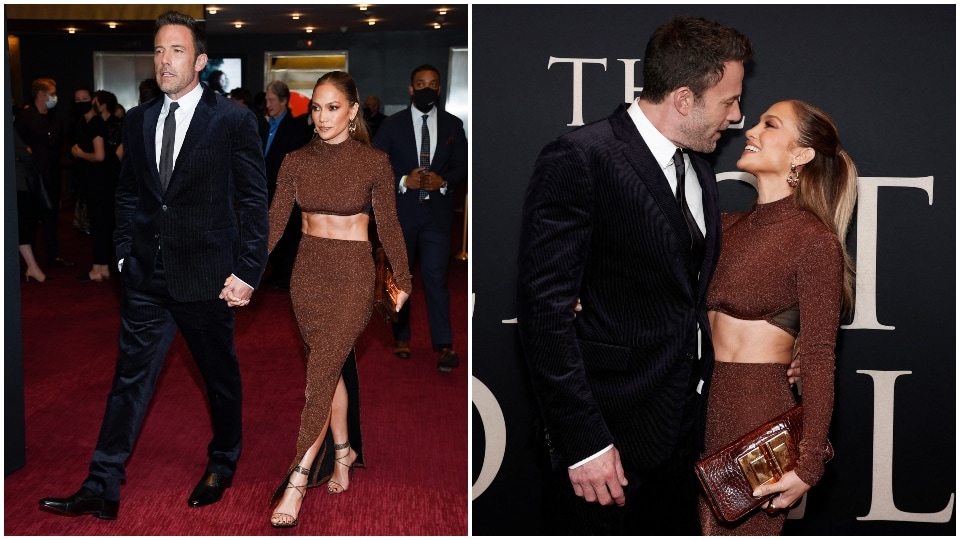 Jennifer Lopez and Ben Affleck stun on the red carpet.&nbsp;