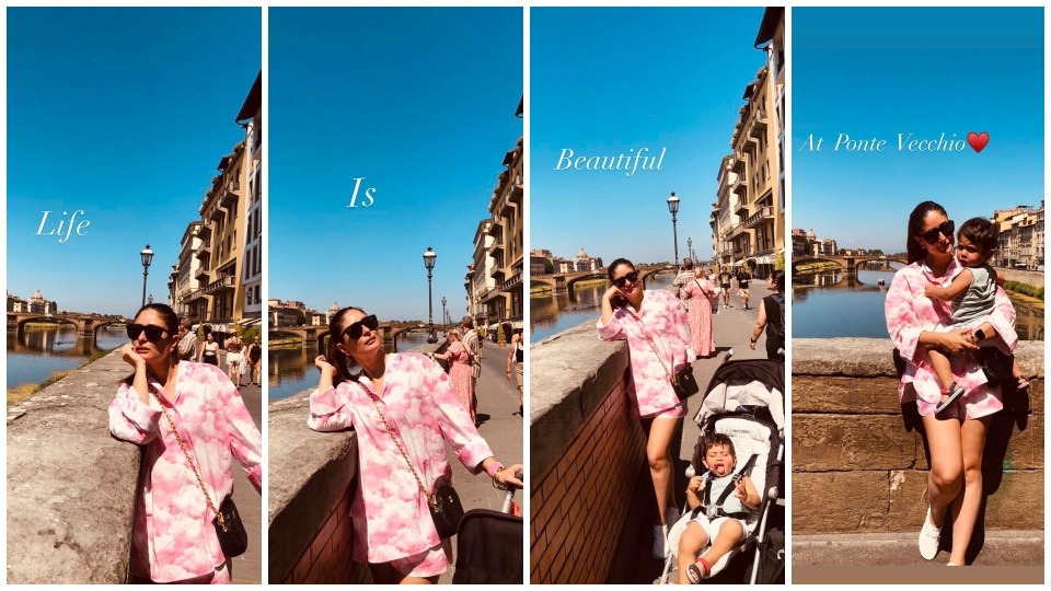 Kareena Kapoor enjoys a date with her son Jeh Ali Khan.&nbsp;(Instagram)