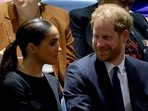Britain's Prince Harry and his wife Meghan, Duchess of Sussex, attend the celebration of Nelson Mandela International Day at the UN Headquarters in New York.