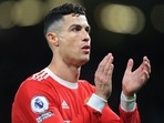 Cristiano Ronaldo applauds supporters after the Premier League match between Manchester United and Chelsea in Manchester, England.(AFP) Cristiano Ronaldo applauds supporters after the Premier League match between Manchester United and Chelsea in Manchester, England.(AFP)