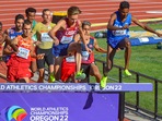 Avinash Sable competes in the 3000m steeplechase event at the World Athletics Championships in Eugene, Oregon(PTI) Avinash Sable competes in the 3000m steeplechase event at the World Athletics Championships in Eugene, Oregon(PTI)