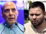 Defence minister Rajnath Singh and RJD leader Tejashwi Yadav Defence minister Rajnath Singh and RJD leader Tejashwi Yadav