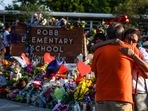 A woman cries at a makeshift memorial at Robb Elementary School in Uvalde, Texas, on May 30, 2022. (AFP) A woman cries at a makeshift memorial at Robb Elementary School in Uvalde, Texas, on May 30, 2022. (AFP)