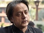 Congress MP Shashi Tharoor slammed the government. (File)(Sanjeev Verma/HT PHOTO)