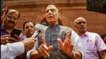 Union defence minister Rajnath Singh at Parliament House during the ongoing monsoon Session in New Delhi on Tuesday. (PTI Photo) Union defence minister Rajnath Singh at Parliament House during the ongoing monsoon Session in New Delhi on Tuesday. (PTI Photo)